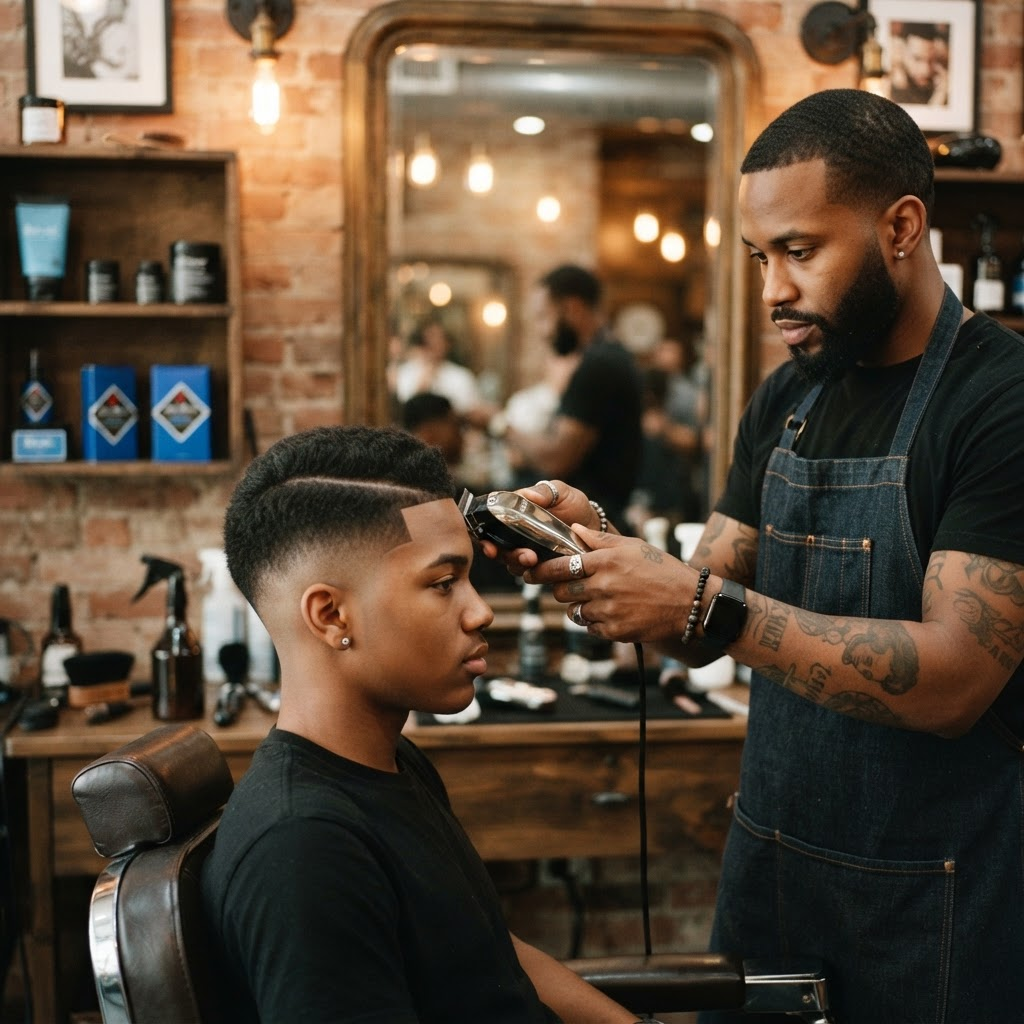 Mid fade + enhanced beard for the man himself. Clean every single time.